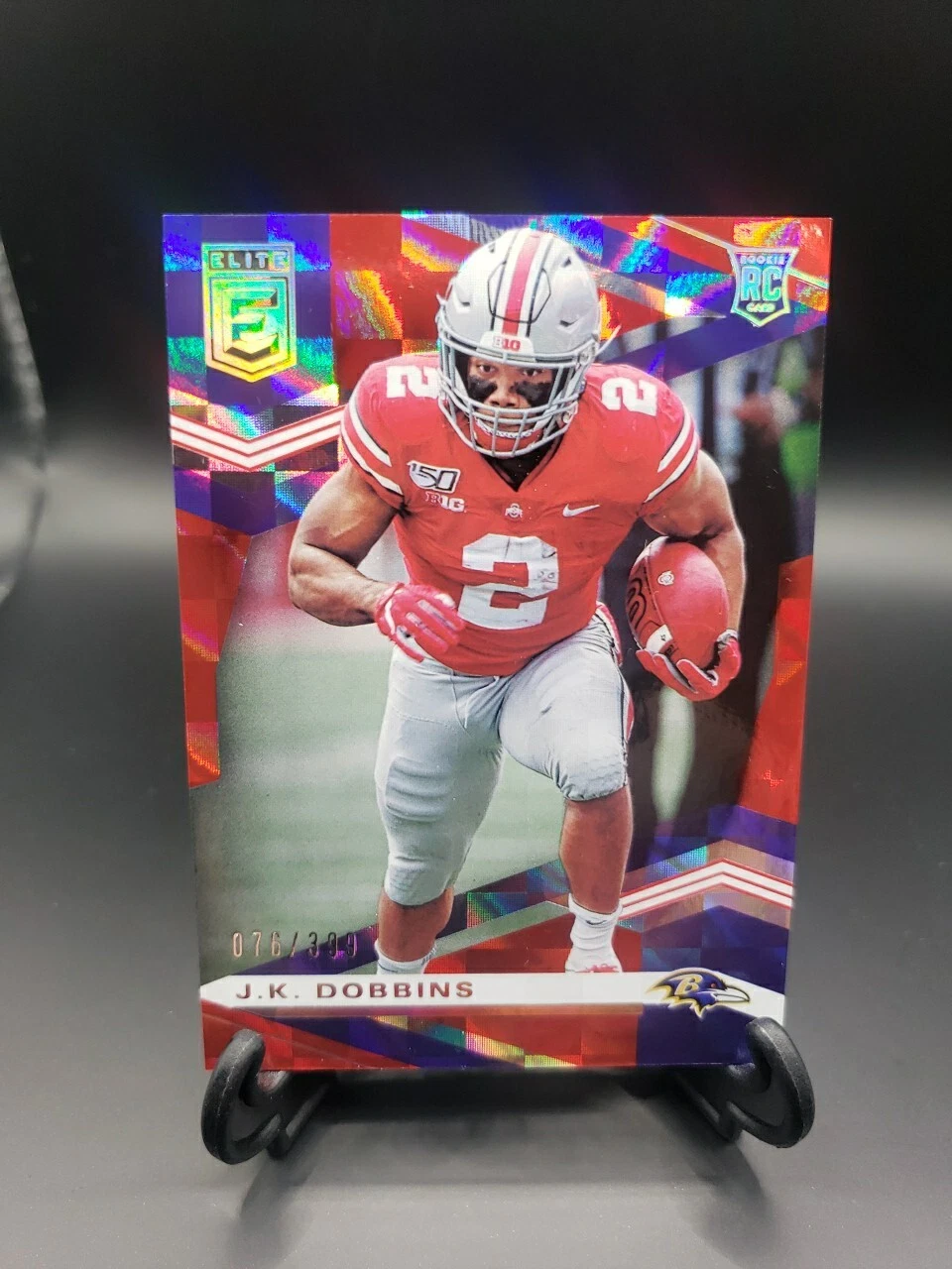 JK Dobbins Panini Donruss Elite #115 Red
