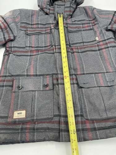Vans Mixter II Jacket Coat Plain Cotton Gray White Men's Size Large - Picture 10 of 21