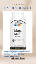 21st Century, Mega Multi for Men, Multivitamin & Multimineral, 90 Tablets