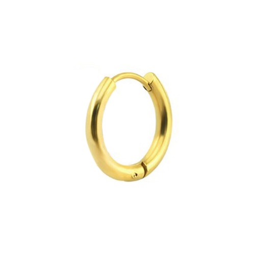 Unisex Titanium Steel Hoop Ear Ring Stud Earrings Mens Women Jewelry Punk Gift - Picture 14 of 20