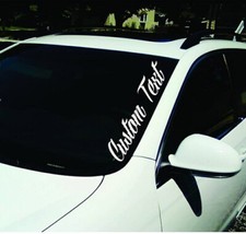 Custom Text 22 Windshield Vinyl Decal Sticker Jdm Diesel Truck Car Turbo Boost Custom Text 22 Windshield Vinyl Decal Sticker Jdm Diesel Truck Car Turbo Boost