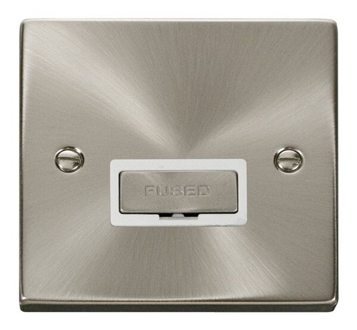 Click Deco Satin Chrome White Insert Socket & Switches Range - Picture 21 of 44
