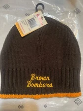 Stall & Dean Brown Bombers Hat Brand New Brown/Gold