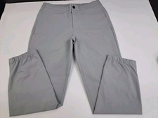 Banana Republic Mens Tech Hybrid Pants Grey Elastic Waist Size 32 6009