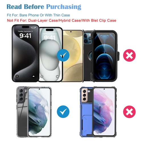 Waterproof Oxford Cloth Cell Phone Pouch Buckle Wallet Card Holder Case Cover - Picture 30 of 30
