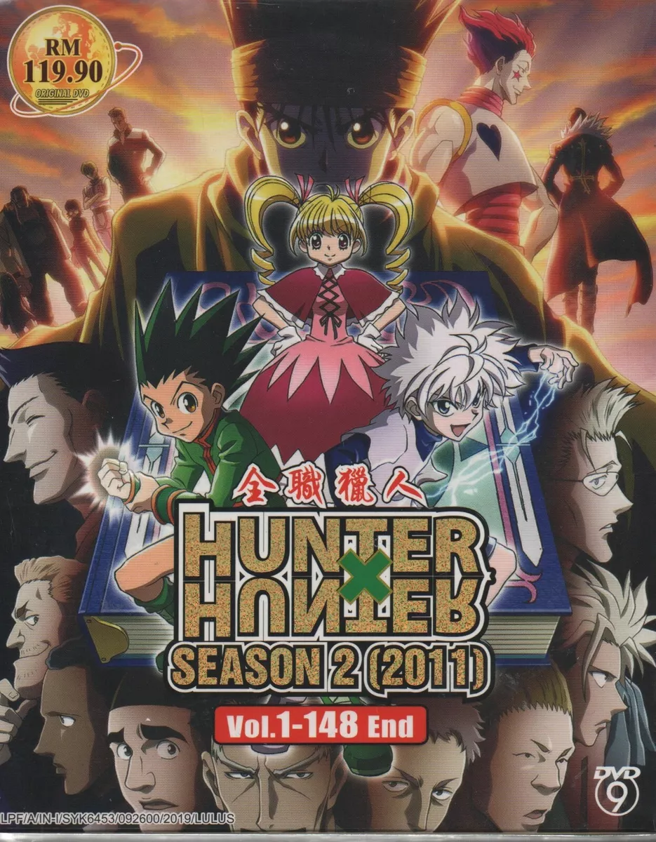 DVD Anime Hunter X Hunter Season 2 (2011) TV Series (1-148 End) English  Subtitle