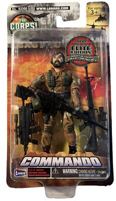 2003 Lanard Toys The Corps! Commando Force Elite Edition Hawk Action Figure,B148