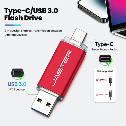 TYPE-C USB 3.0 Flash-Laufwerk Kostenloses benutzerdefiniertes Logo Speicherstick - Afbeelding 10 van 21