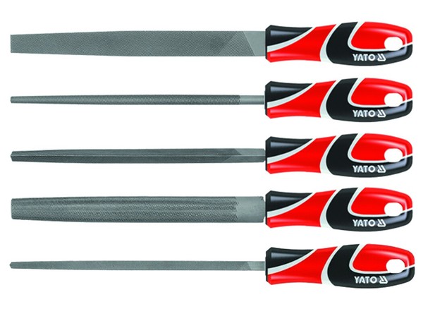 Metallfeilen Feilen Stahlfeilen Werkstattfeilen 5Tlg. Set Satz Raspel T12-Stahl-image