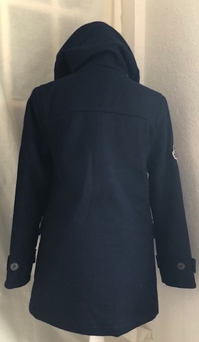 #PAULS BOUTIQUE MARINEBLAU SEEMANTEL GRÖSSE MEDIUM VERZIERTE LOGOSTICKEREI BRANDNEU MIT ETIKETT - Bild 2 von 6