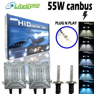55W 9006 HB4 HIR1 9011 HIR2 9012 Xenon HID Umbausatz Set Paar Canbus