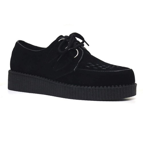 flat black platform shoes
