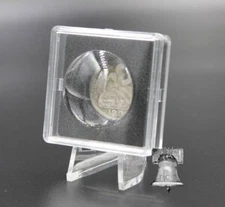 MAGNICAP Coin Holder Magnifier 18mm MAGNICAPS & Display Stand Clear 