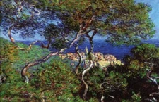Claude Monet - Bordighera Poster 17.5" x 11.5" Laminated