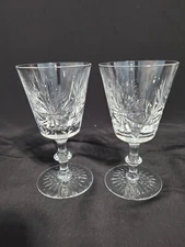 EDINBURGH CRYSTAL STAR OF EDINBURGH CLARET WINE GLASSES