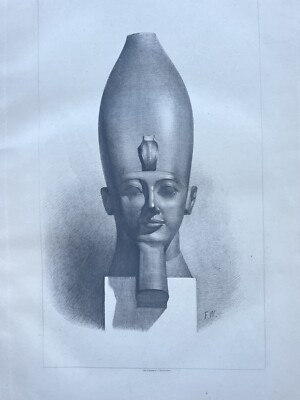 Hyalograph After Faraón Tutmosis Egypt Wittmann Paris 1900