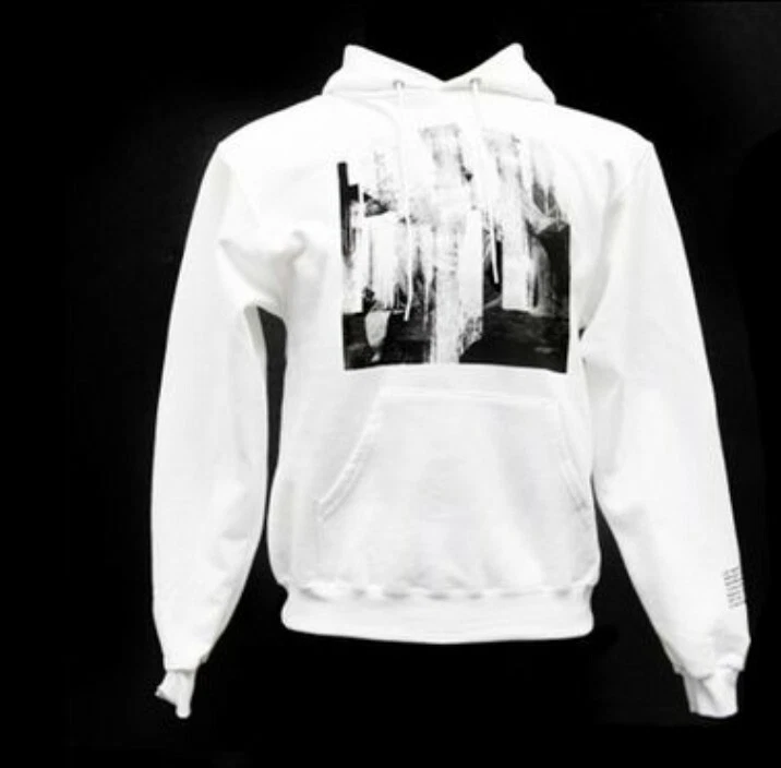 OFF WHITE, RARE Pyrex vision hoodie by Virgil Abloh, Disstressed religion  hoodie | eBay