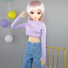 24 inch Girl Doll BJD Toy Joints Body w/ Clothes Pants Wig Assemble Completed