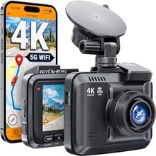 ROVE R2-4K PRO Dash Cam 2160P, GPS, 5G WiFi, Night Vision, 150 Wide Angle