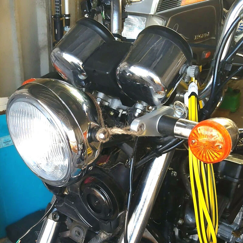 2x Chrome Turn Signal Indicator Blinker Lights for Triumph Bonneville Scrambler Foto 3 de 4