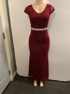 Women Junior Burgundy lace Bodycon maxi dress Size (S) Sleeveless Zipper Back | eBay Women Junior Burgundy lace Bodycon maxi dress Size (S) Sleeveless Zipper Back | eBay