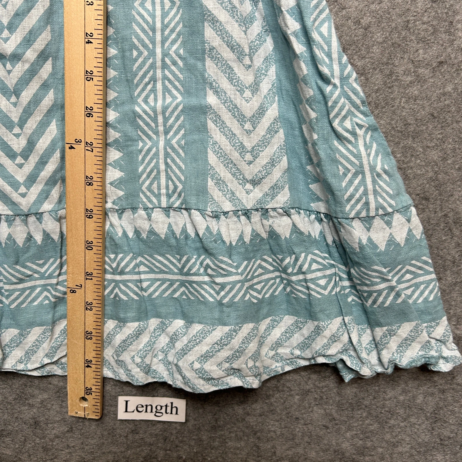 VALENTINO Valentina Naldi abito donna piccolo blu tutto lino Italia 1 spalla spiaggia chiaro