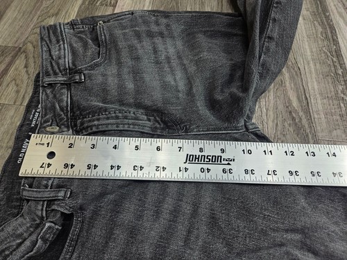 OId Navy Womens Size 8 High Rise Vintage Secret Slim Pockets Grey Black Jeans - Picture 10 of 11