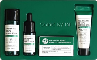 Somebymi Miracle AHA BHA PHA 30days Miracle Moisture Starter 4pcs Kit 