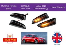 Vauxhall Astra K MK7 Dynamic Sweeping Side Indicator Turn Signals - Smoked LED