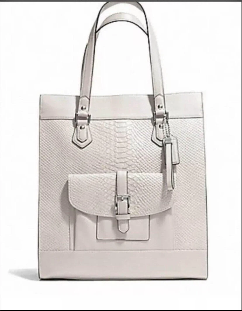 Coach Python Tote Beige Bags & Handbags for Women for sale | eBay