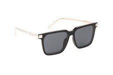 LOUIS VUITTON Men's LV Rise Square Sunglasses Z1667E BK/SILVER Pre-Owned Authent