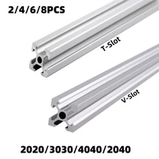 2020 3030 4040 2040 Extrusion Anodized T Slot / V Slot Linear Rail 300-1000mm
