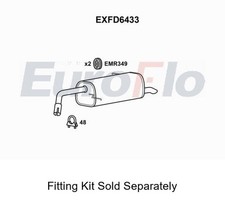 Rear Muffler Silencer Insert Exhaust System Fits Ford Ecosport EuroFlo EXFD6433