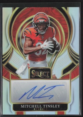 2025 Panini Select #SIP-MTY Mitchell Tinsley Select Signatures Silver Auto