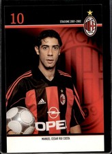 cartolina postcard Calcio Milan 2001/2002 - Rui Costa