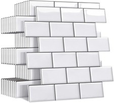 Peel and Stick Backsplash for Kitchen: Self Adhesive Wall Tiles for Bathroom ...