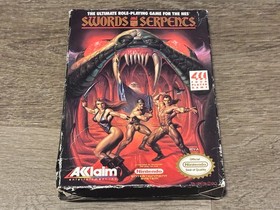 Swords and Serpents Nintendo Nes Game + Box Original Styrofoam Insert