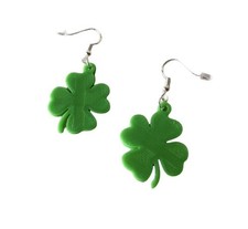 Shamrock Earrings  St. Patrick's Day Jewelry  Holiday Outfit Accessory