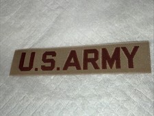 Vintage Military Patch US Army Name Tape Desert Variant 343