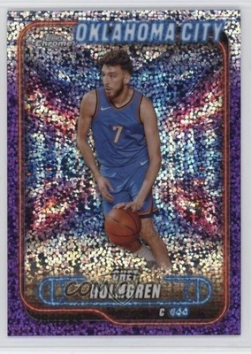 2024-25 Topps Chrome Purple Speckle Refractor 264/299 Chet Holmgren #99 1ph4