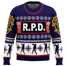 Leon Kennedy Bad Tidings Dead by Daylight Ugly Christmas Sweater