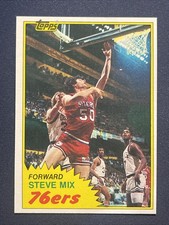 1981-82 Topps Steve Mix Philadelphia 76ers Basketball 🏀 Card #92E