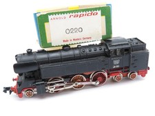 354N - Arnold Rapido N 0220 - locomotiva a vapore BR 62001 nera delle DB - con scatola originale