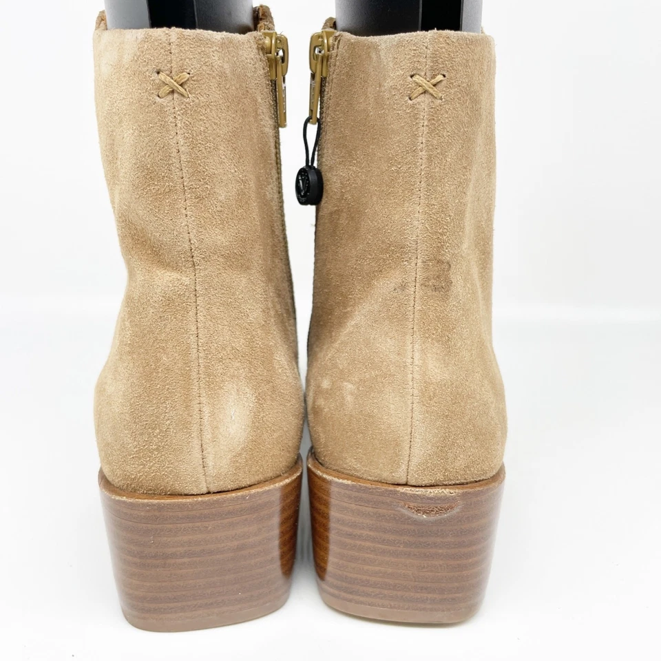 Botín para mujer Rag & Bone Rover con cremallera gamuza camel talla 41 Foto 4 de 4