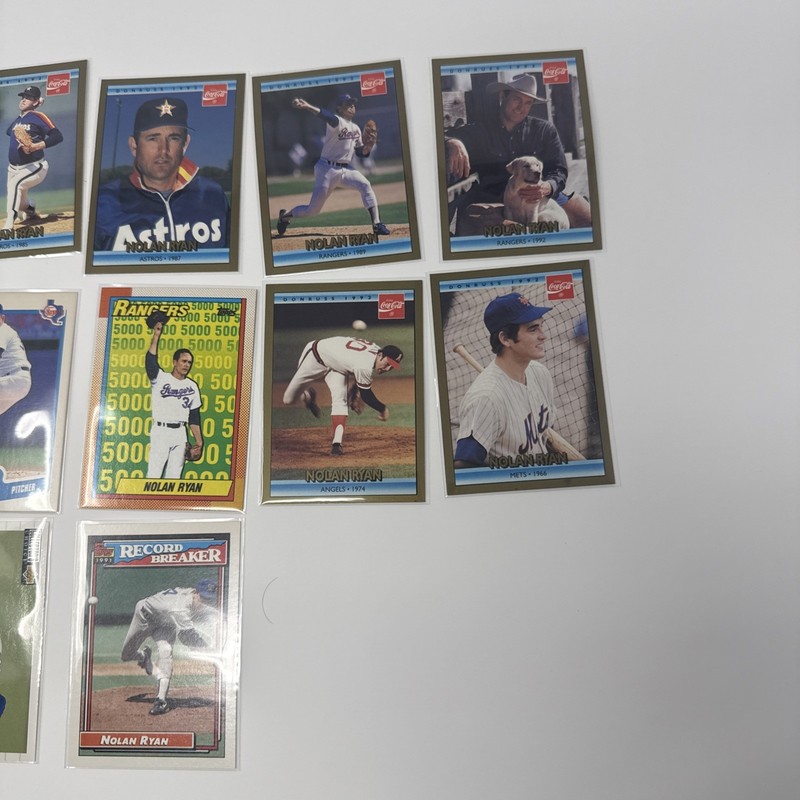 nolan ryan lot 17 baseball cards vintage