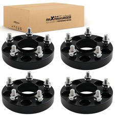 4x 1 Inch Wheel Spacers 5x114.3 64.1mm For Honda Accord Civic Cr-v Odyssey Acura
