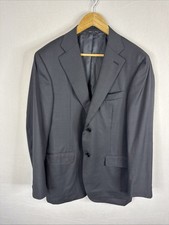 Canali x Henry Singer Gray Wool Blazer Sport Coat Italy EU 52 US 42R