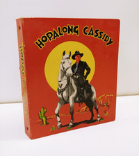 Vintage Hopalong Cassidy Western Cowboy 2-Ring Binder 1.5" Thickness