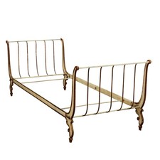 Antikes Bett Louis Philippe Schmiedeeisen Italien des XIX Jhs Originell