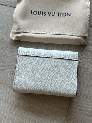 Louis Vuitton White Monogram Taiga Envelope Business Card Holder